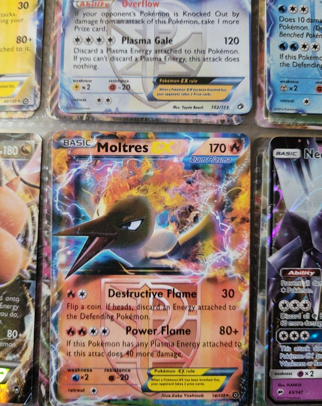 2011 Pokémon Black & White Plasma Storm #14 Moltres EX — front