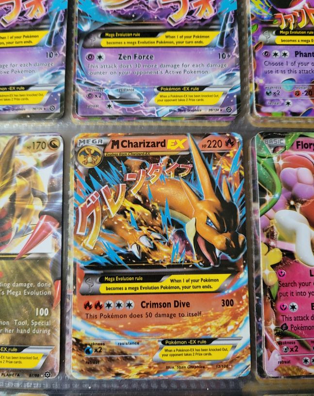 2014 Pokémon XY Flashfire #13 Mega Charizard EX — front