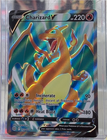 2022 Pokémon Brilliant Stars #153 Charizard V — front