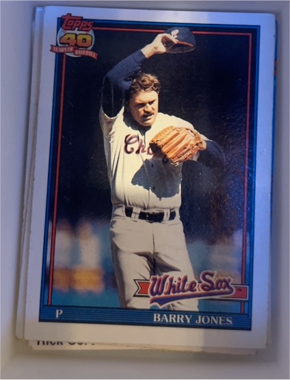 1991 Topps #33 Barry Jones — front