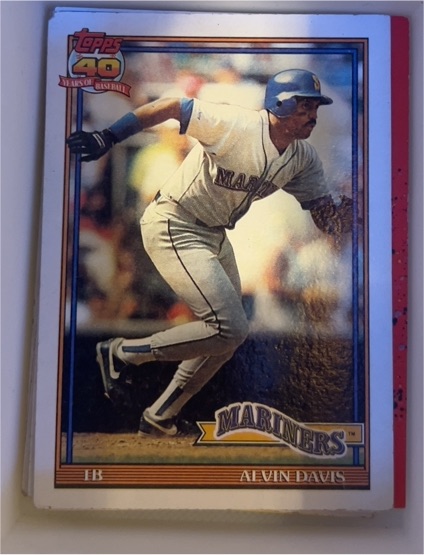 1991 Topps #515 Alvin Davis — front