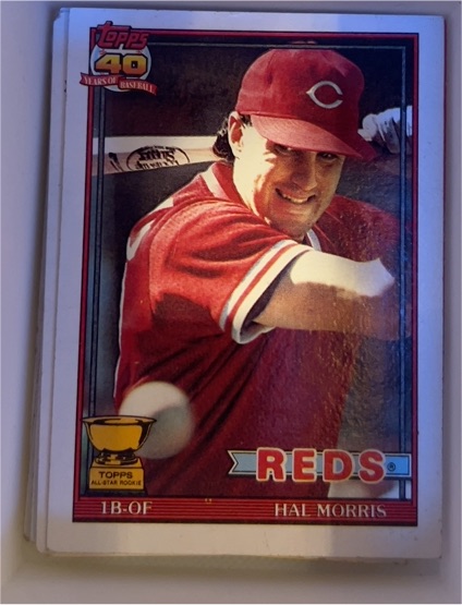 1991 Topps #642 Hal Morris — front