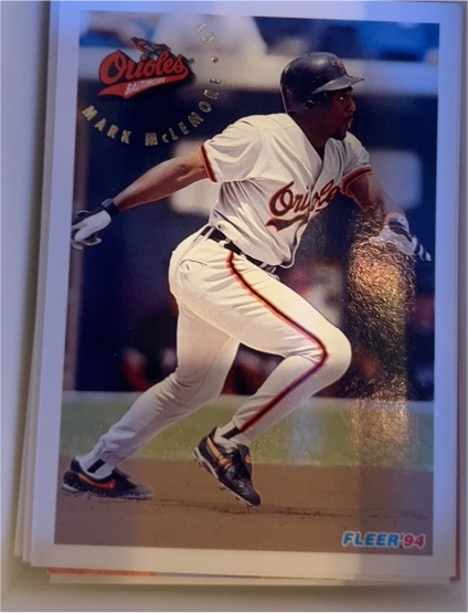 1994 Fleer #376 Mark McLemore — front