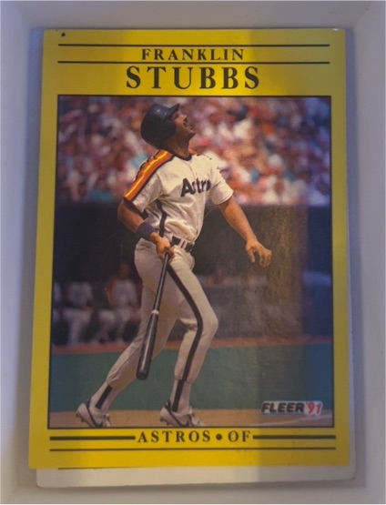 1991 Fleer #518 Franklin Stubbs — front