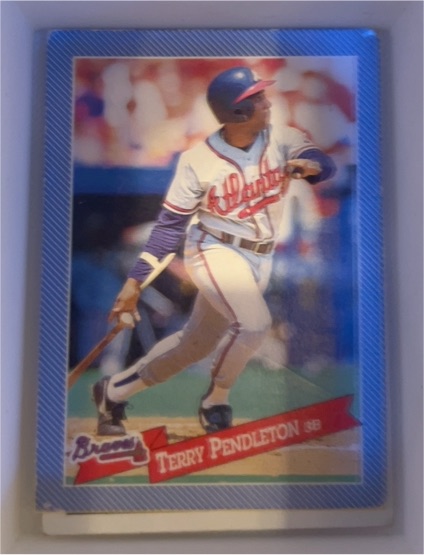 1993 Hostess #9 Terry Pendleton — front