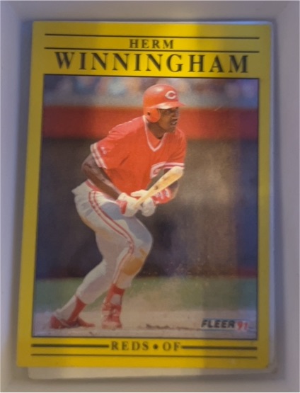 1991 Fleer #82 Herm Winningham — front