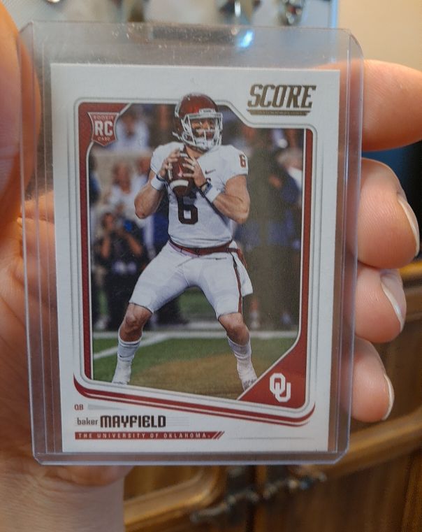 2018 Score #351 Baker Mayfield — front