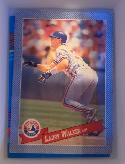 1993 Hostess #30 Larry Walker — front