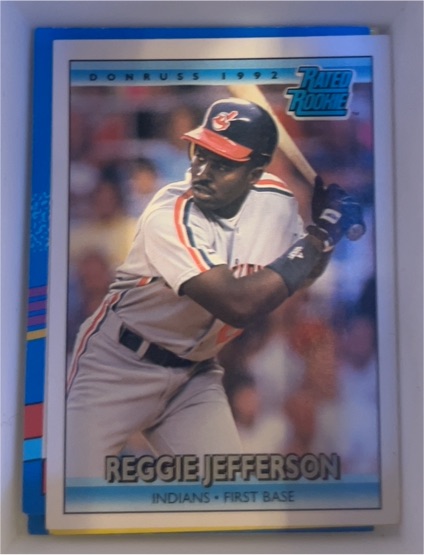 1992 Donruss #12 Reggie Jefferson — front