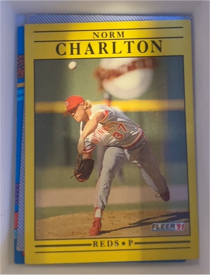 1991 Fleer #37 Norm Charlton — front