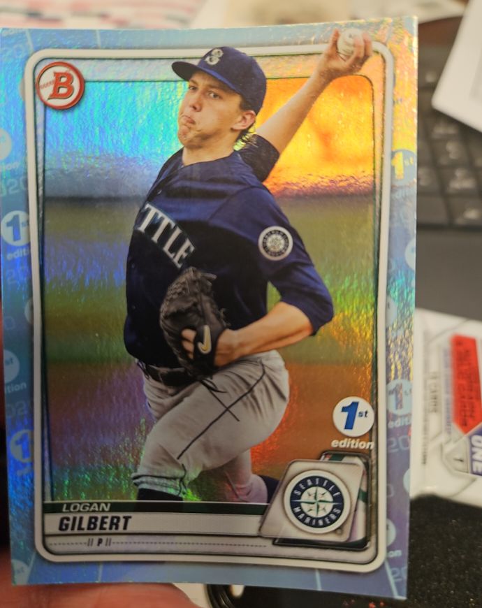2020 Bowman 1st Edition #BFE-58 Logan Gilbert — front