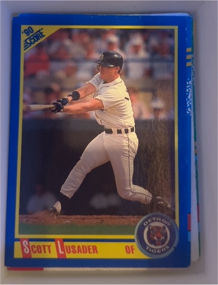 1990 Score #575 Scott Lusader — front