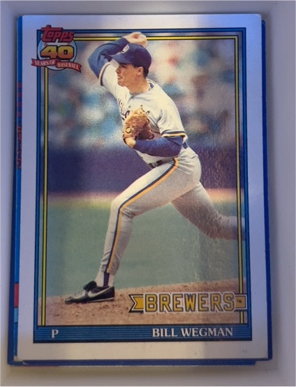 1991 Topps #617 Bill Wegman — front