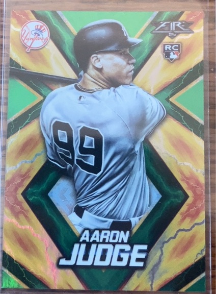 2017 Topps Fire #62 Aaron Judge — front