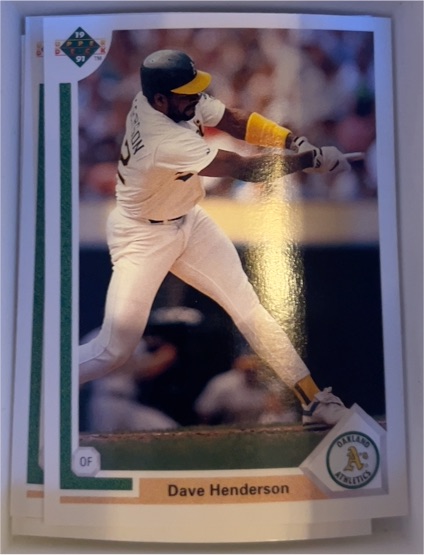 1991 Upper Deck #108 Dave Henderson — front