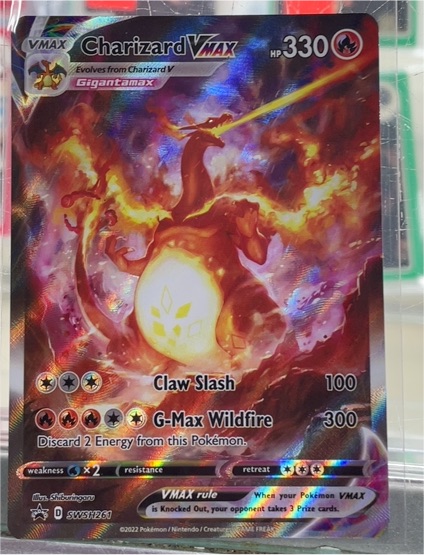 2022 Pokémon SWSH Black Star Promo #SWSH261 Charizard VMAX — front