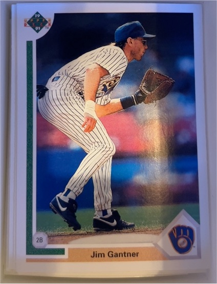 1991 Upper Deck #618 Jim Gantner — front