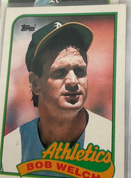 1989 Topps #605b Bob Welch — front