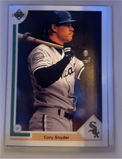 1991 Upper Deck #724 Cory Snyder — front