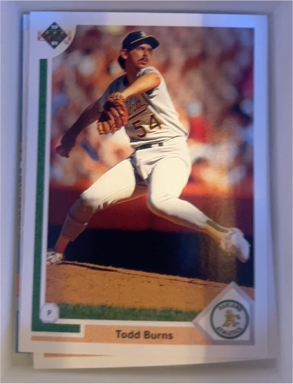 1991 Upper Deck #405 Todd Burns — front