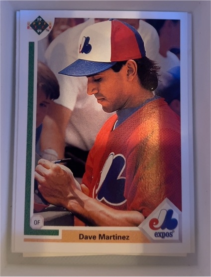 1991 Upper Deck #186 Dave Martinez — front