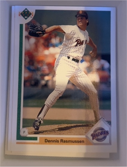 1991 Upper Deck #P Dennis Rasmussen — front