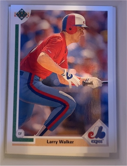 1991 Upper Deck #536 Larry Walker — front