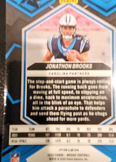 2024 Panini Mosaic #345 Jonathon Brooks — back