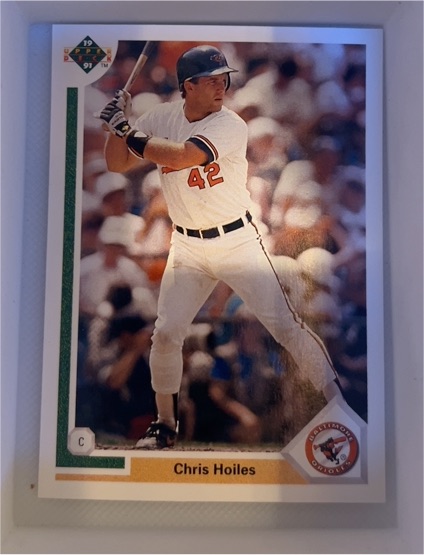 1991 Upper Deck #306 Chris Hoiles — front