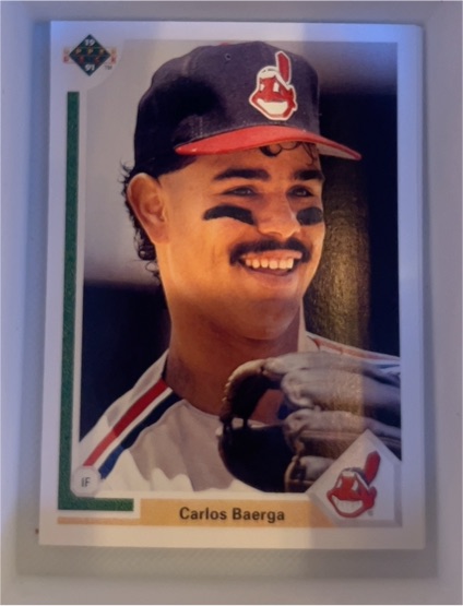 1991 Upper Deck #125 Carlos Baerga Cleveland Indians — front