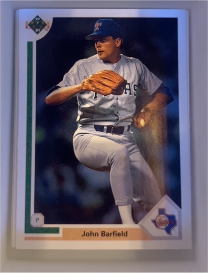 1991 Upper Deck #629 John Barfield — front