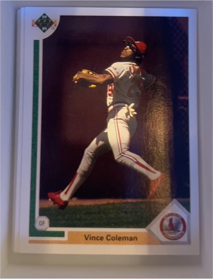 1991 Upper Deck #461 Vince Coleman — front