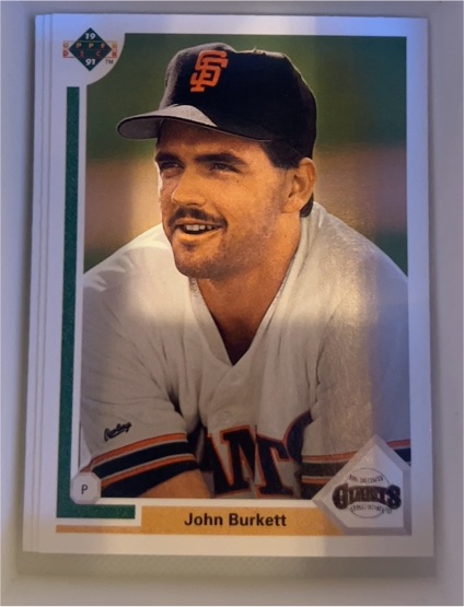 1991 Upper Deck #577 John Burkett — front