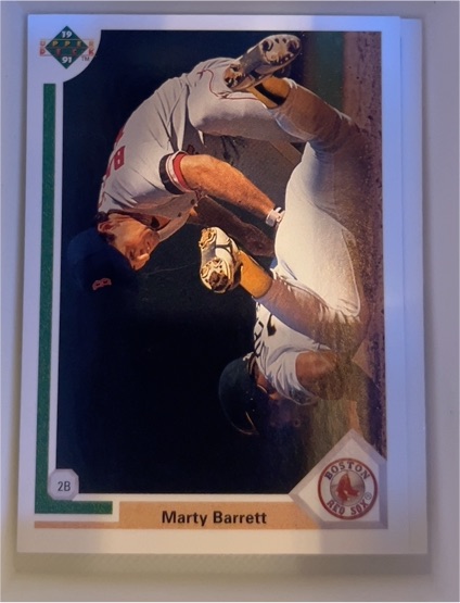 1991 Upper Deck #90 Marty Barrett — front