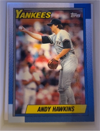 1990 Topps #335 Andy Hawkins — front