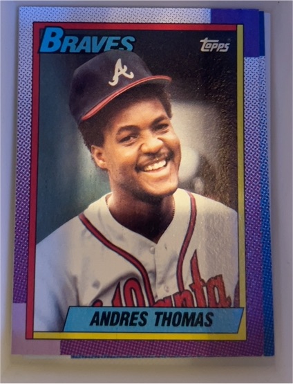 1990 Topps #358 Andres Thomas — front