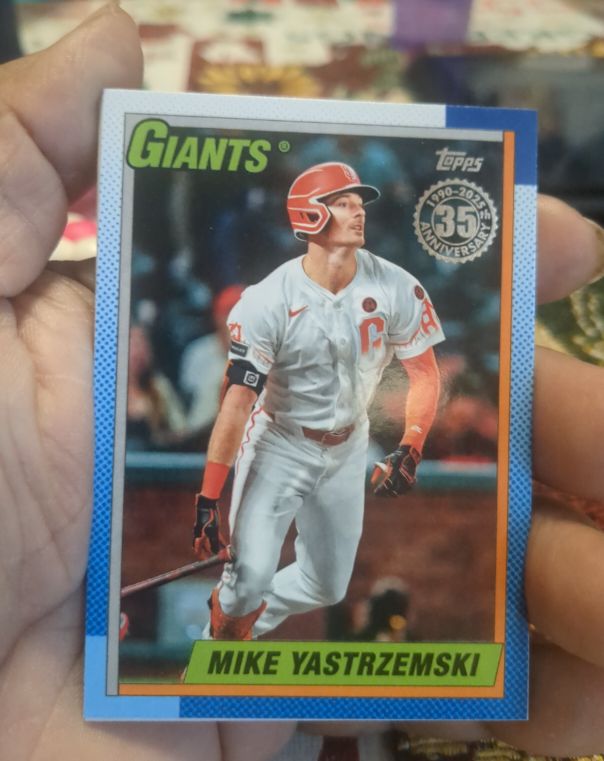 2025 Topps Series 2 35th Anniversary #90B2-2 Mike Yastrzemski — front