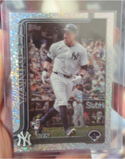 2025 Topps Chrome #139 Ben Rice Rookie Card — front
