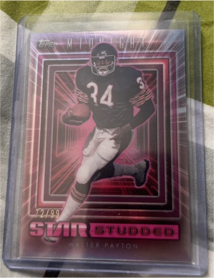 2024 Topps Midnight #SS-27 Walter Payton Star Studded Pink — front