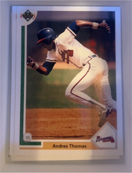 1991 Upper Deck #384 Andres Thomas — front