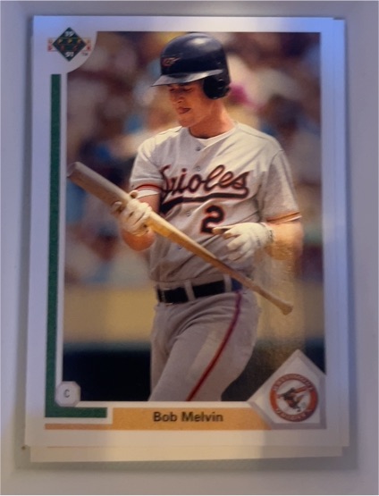 1991 Upper Deck #310 Bob Melvin — front