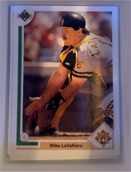 1991 Upper Deck #129 Mike LaValliere — front