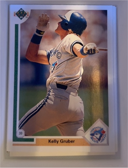 1991 Upper Deck #19 Kelly Gruber — front
