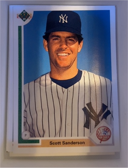 1991 Upper Deck #750 Scott Sanderson New York Yankees — front