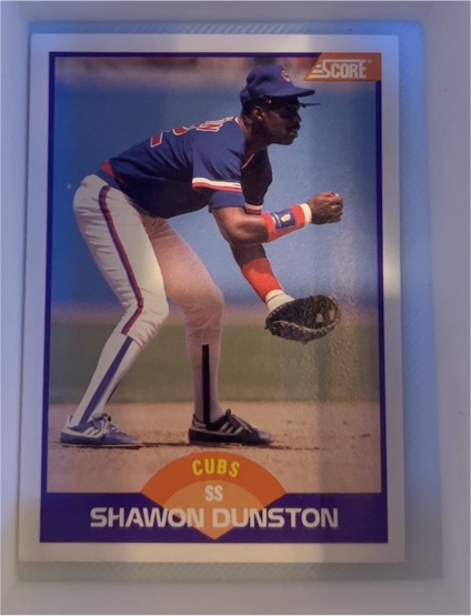 1989 Score #235 Shawon Dunston Chicago Cubs — front