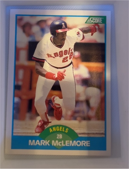 1989 Score #208 Mark McLemore — front