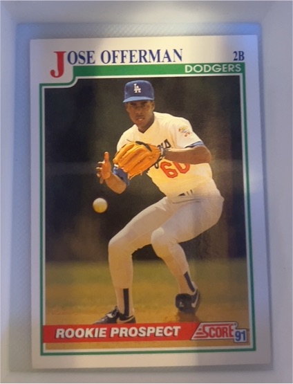 1991 Score #343 Jose Offerman — front