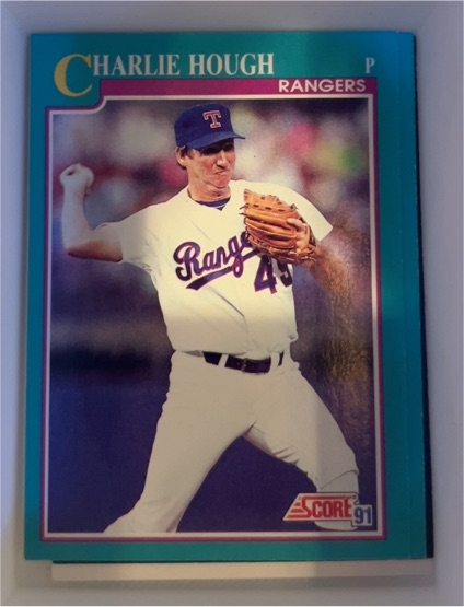 1991 Score #141 Charlie Hough — front