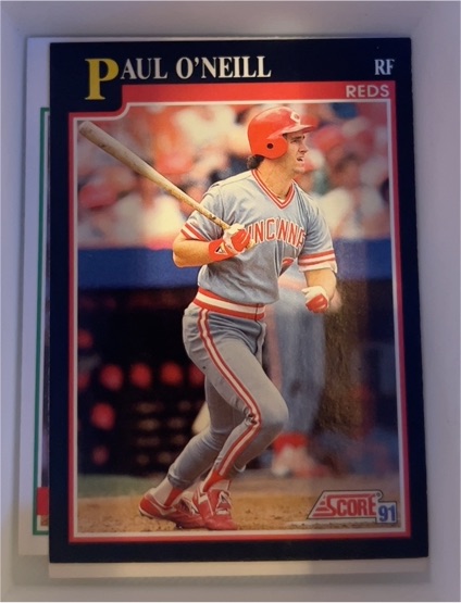 1991 Score Paul O'Neill Cincinnati Reds — front