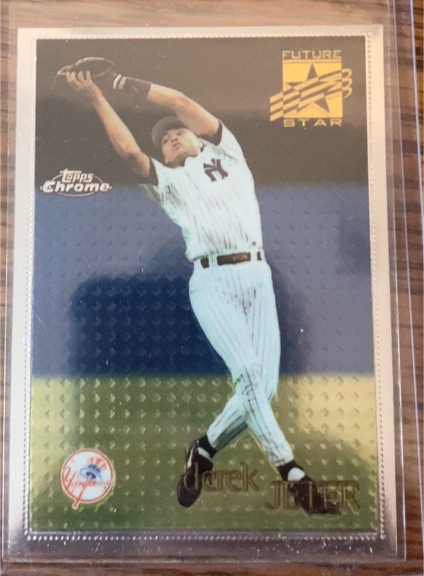 1996 Topps Chrome #80 Derek Jeter — front